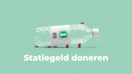 Statiegeld petflessen doneren Stichting Jarige Job