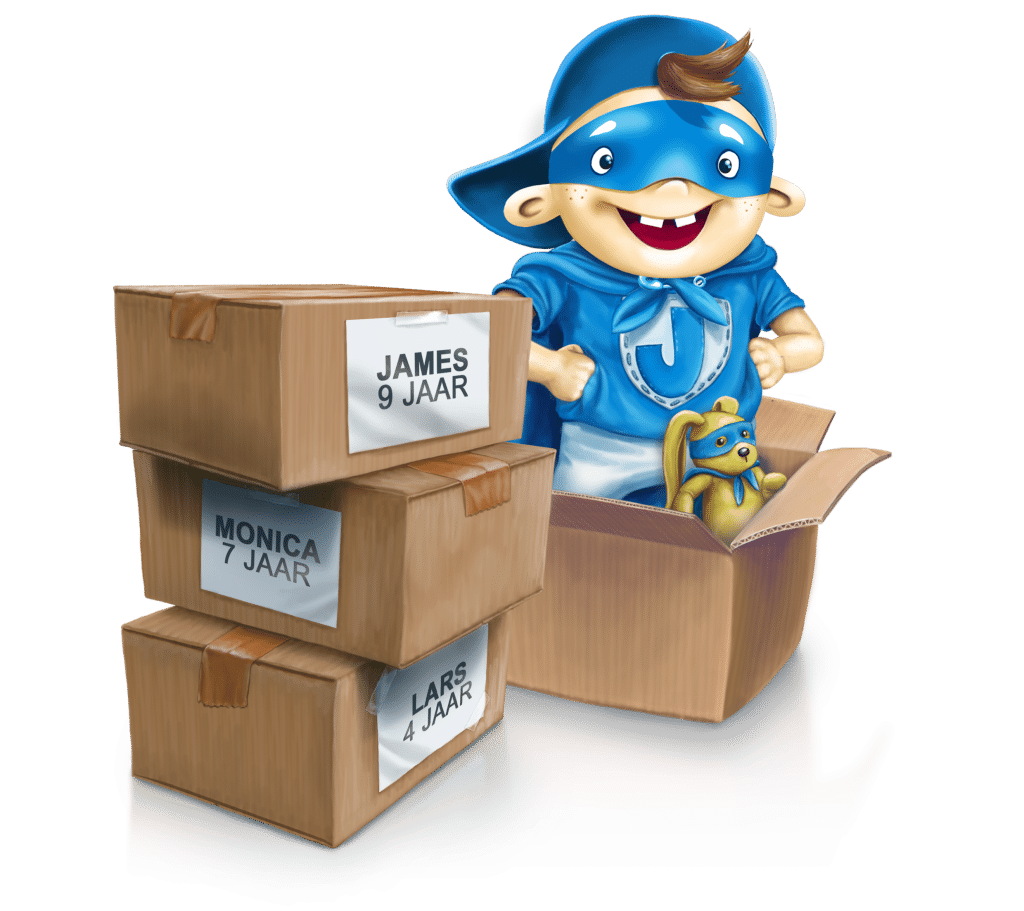 Verjaardagsboxen inpakken